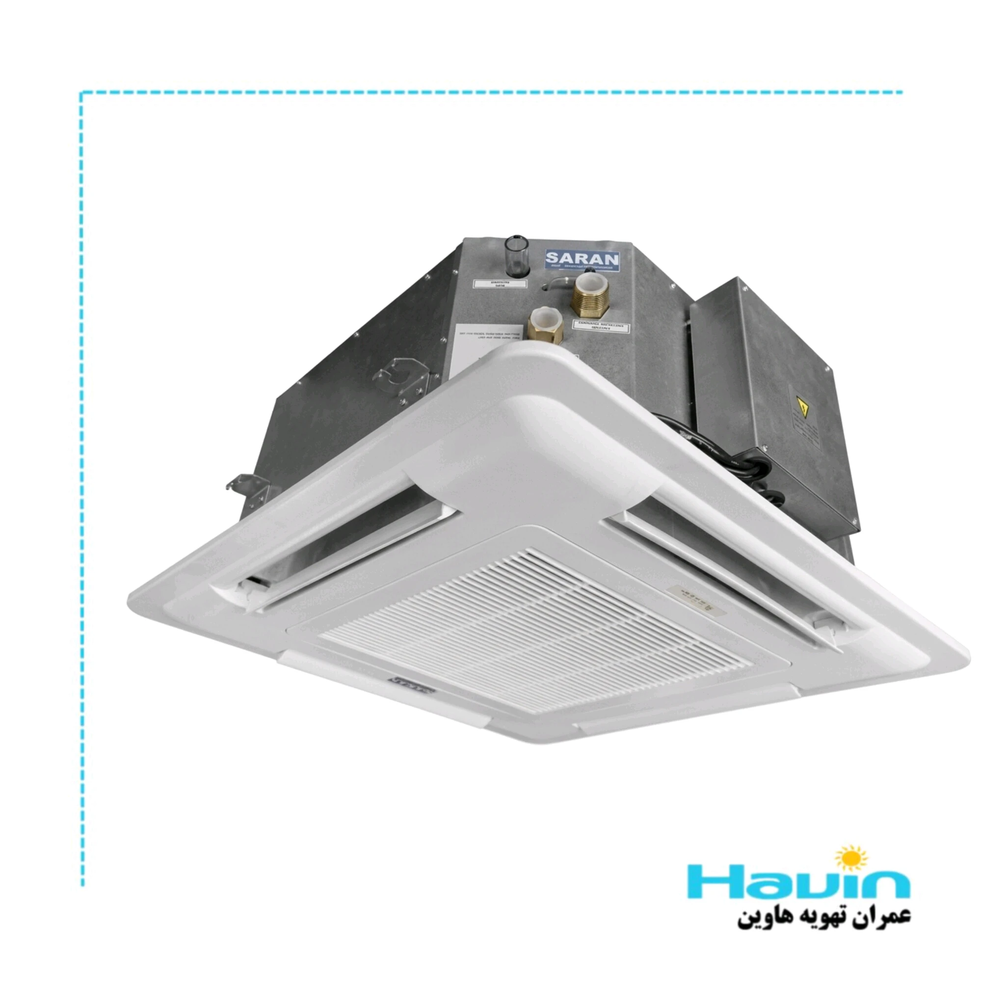 SRFCC-4-400 فن کویل کاستی چهار طرفه ساران مدل SRFCC-4-400