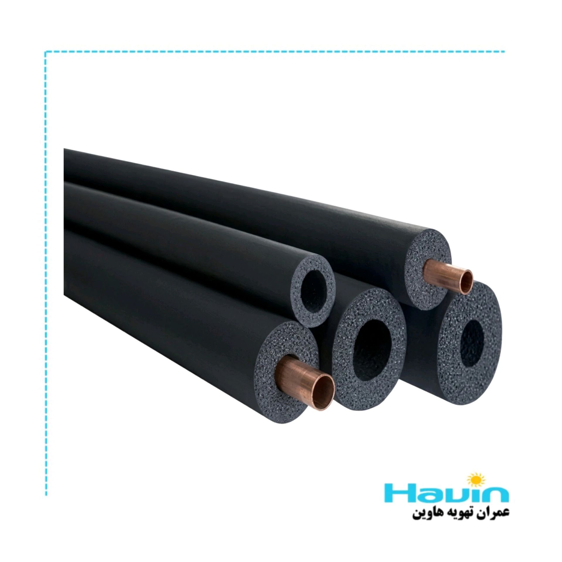 insulation 1.4 عایق لوله مسی 1/4 با ضخامت 3/8 مهراصل